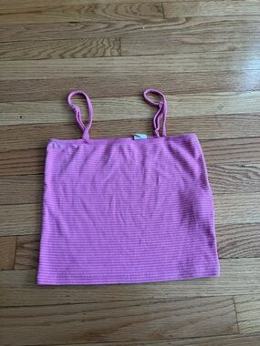 Levi's Pink Ribbed Crop Tank